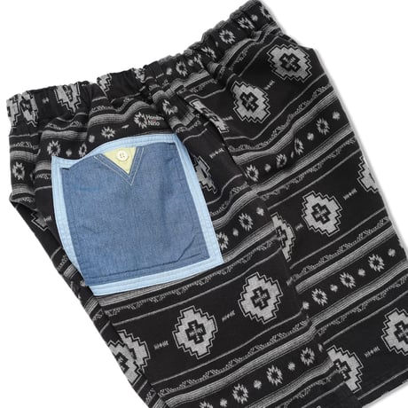 HOMBRE NINO / JACQUARD EASY SHORTS / BLACK