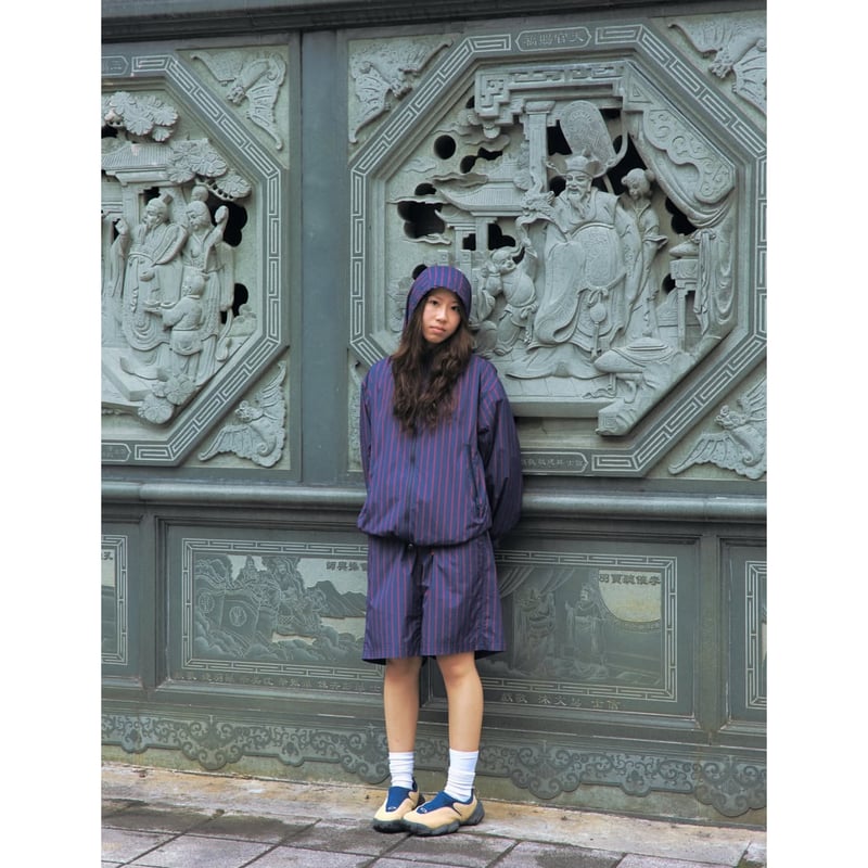 SOL soonerorlater / STRIPE NYLON HOODED JACKET