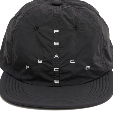 GARBAGE / SOFT BRIM 6 PANEL CAP (BIG PEACE) / BLACK (WHITE EMB)