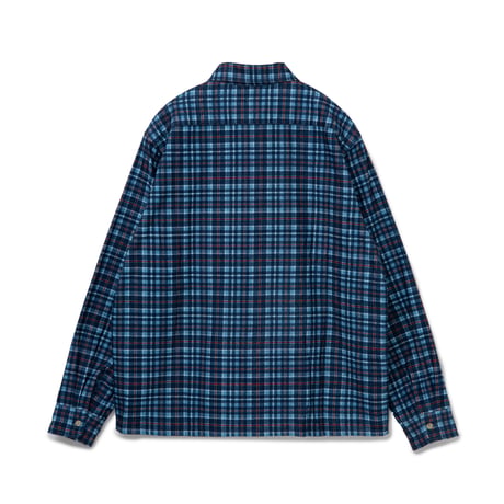 BoTT / PRINTED FLANNEL SHIRT / BLUE