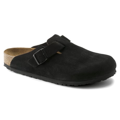 BIRKENSTOCK / BOSTON SUEDE LEATHER REGULAR / BLACK