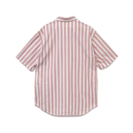 BoTT / PULLOVER STRIPE S/SL SHIRT / RED
