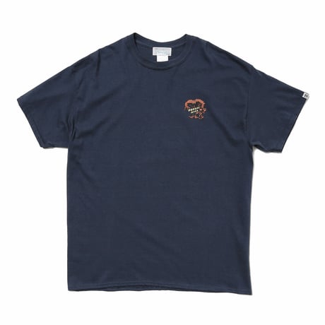 HOMBRE NINO / S/S PRINT TEE (DEADKEBAB MONSTERS) / NAVY