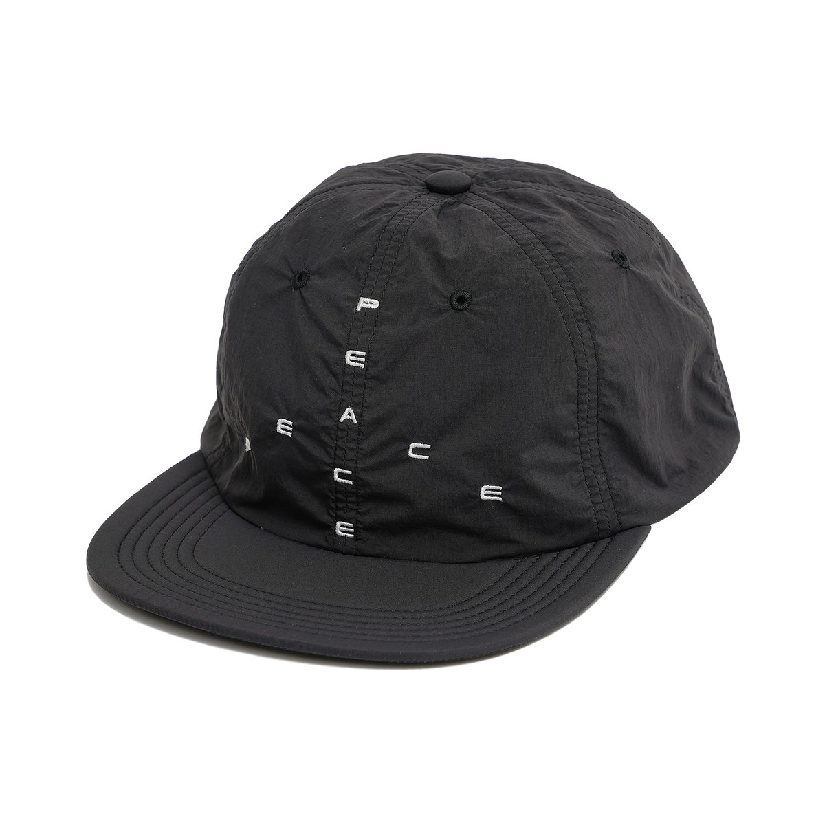 GARBAGE SOFT BRIM キャップ Black x White 中古 GARBAGE / SOFT BRIM 6 PANEL CAP (BIG PEACE) / B
