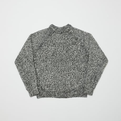 BAL / MIXED DIAMOND RIB SWEATER / WHITE
