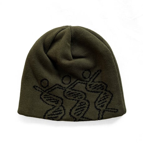 COMFORTABLE REASON / DANCING DNA BEANIE / OLIVE