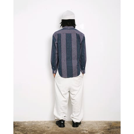 SPECIAL GUEST K.K. / PATTERN MIX SHIRT / NAVY