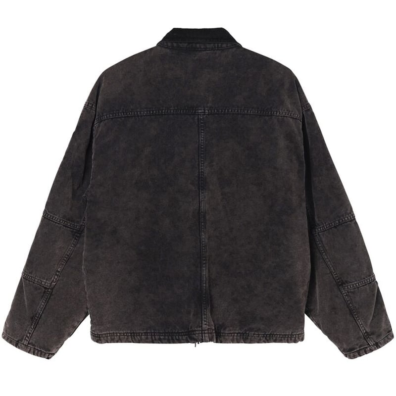 STUSSY / WASHED CANVAS SHOP JACKET / BLACK | So...