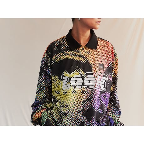 LQQK STUDIO / LQQK SUBLIMATED POLY POLO / BLACK