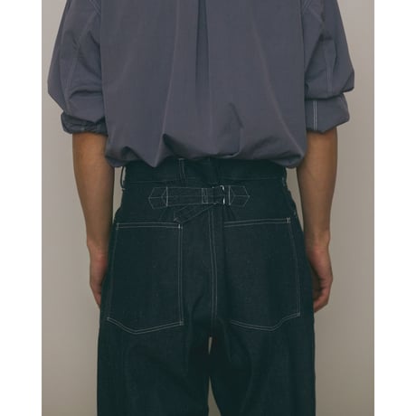 PHIGVEL MAKERS & Co. / MIL DENIM FATIGUE TROUSERS / INDIGO