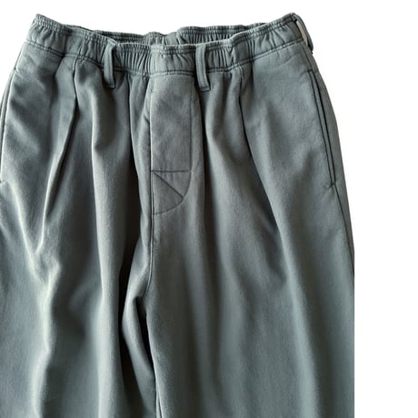 COMFORTABLE REASON / FLEECE BACK SLACKS / SAGE GREEN