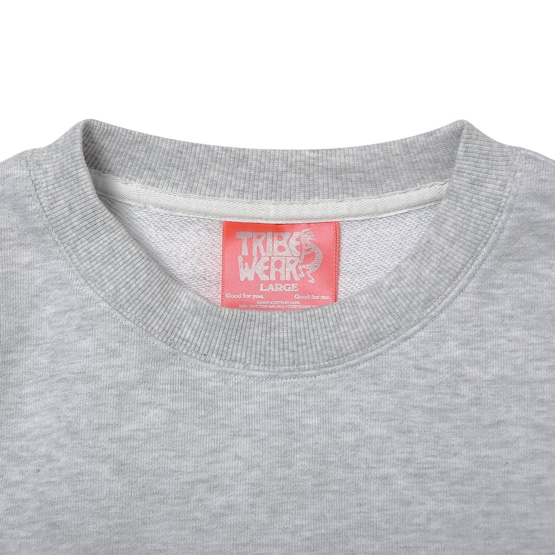 TRIBE WEAR / BASIC CREWNECK SWEAT / GRAY | Soph