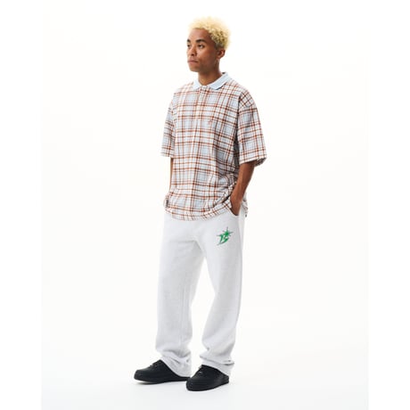 BoTT / PLAID S/S POLO SHIRT / BLUE
