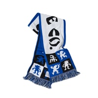 POLAR SKATE CO. / FOOTBALL SCARF / CHECKERS / BLUE