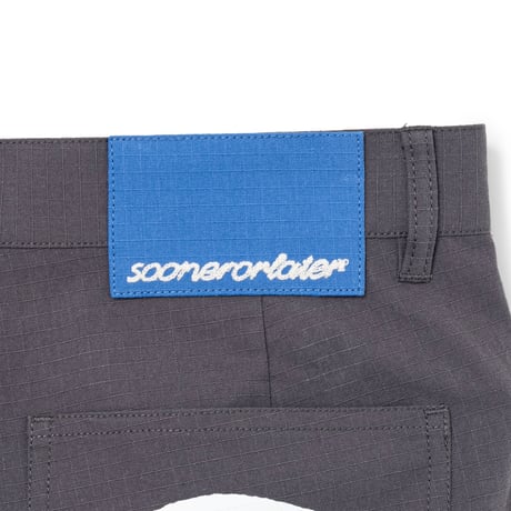 SOL soonerorlater / COTTON RIPSTOP BAGGY SHORTS / GRAY