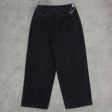 NOROLL / THICK WALK PANTS / BLACK DENIM