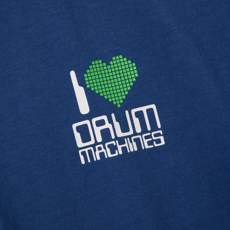 SARCASTIC / I LOVE DRUM MACHINES SHORT SLEEVE TEE / M.BLUE