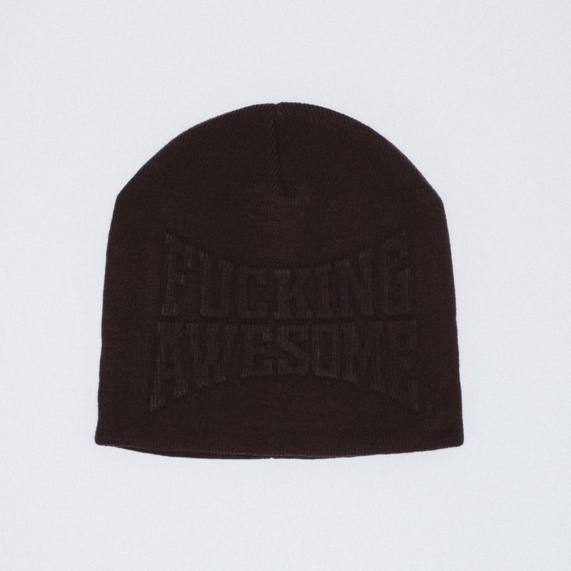 FUCKING AWESOME / KO EMBOSSED BEANIE / BLACK |