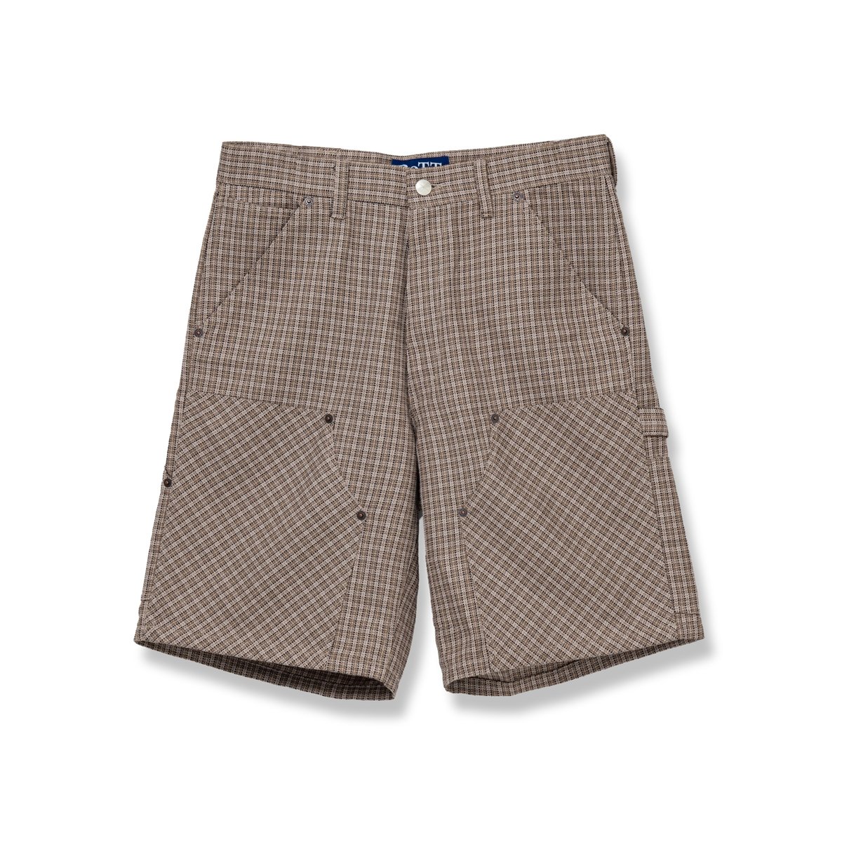 BoTT / PLAID DOUBLE KNEE SHORT / NATURAL | Soph