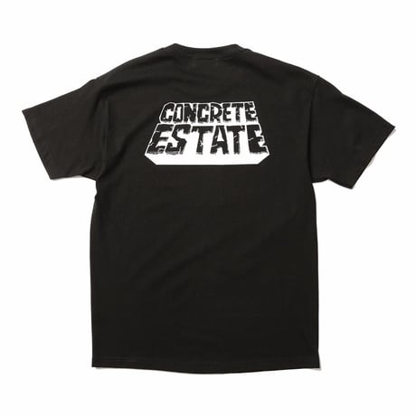 HOMBRE NINO / S/S PRINT TEE (CONCRETE ESTATE) / BLACK