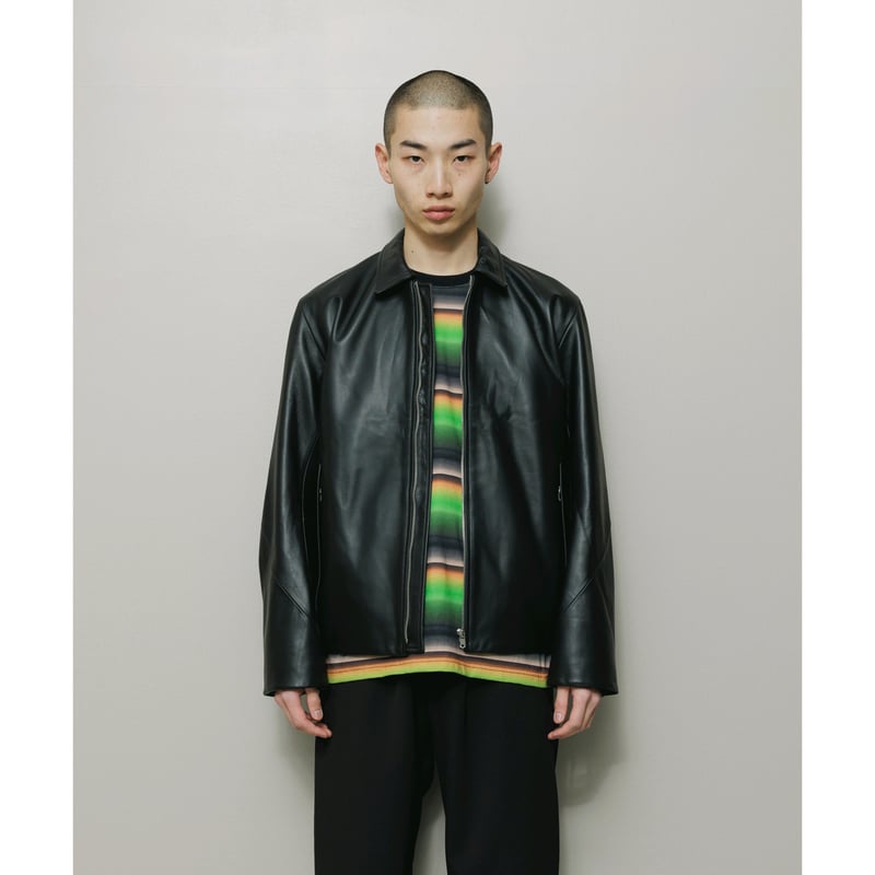 BAL / TECH LEATHER ZIP JACKET / BLACK | Sophomore