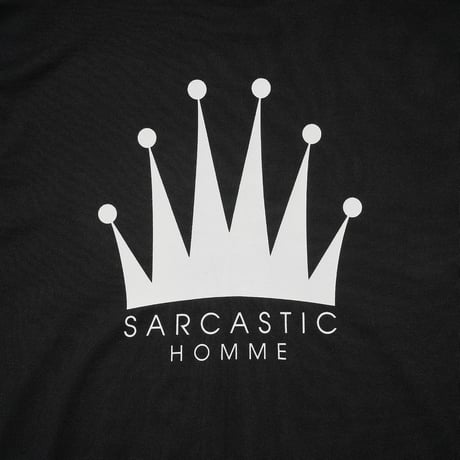 SARCASTIC / HOMME CROWN L/S TEE / BLACK