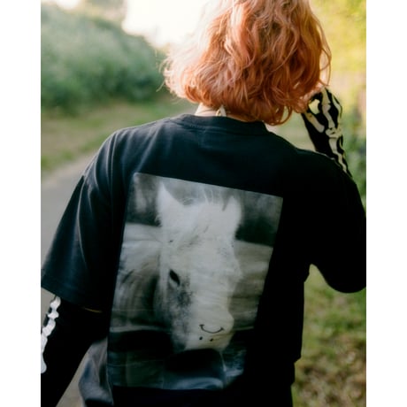 POLAR SKATE CO. / TEE / HORSE HAND / SILVER BLACK