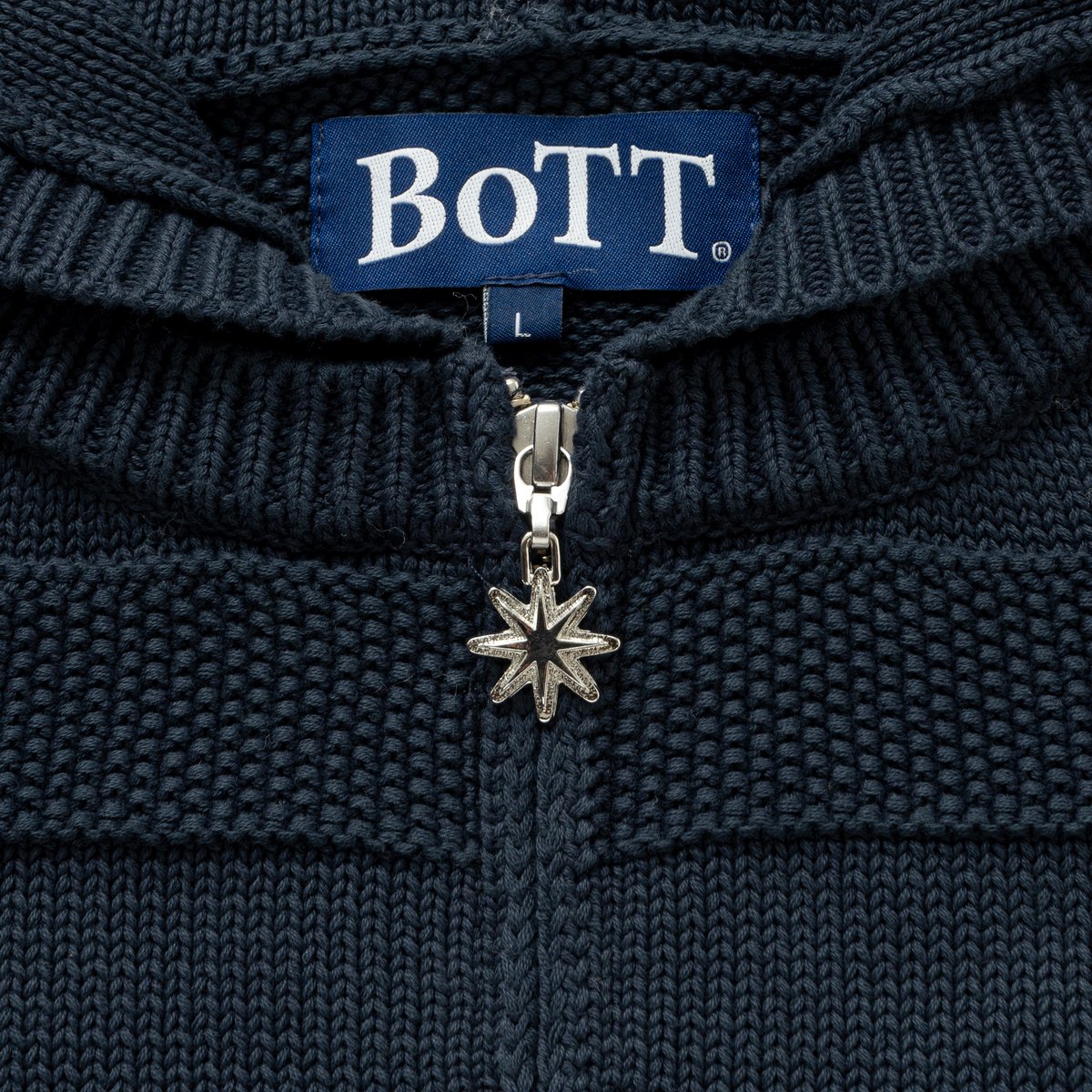 BoTT / KNIT ZIP HOODIE / NAVY | Sophomore