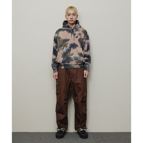 BAL / LOGO TIE DYE HOODIE / COCOA