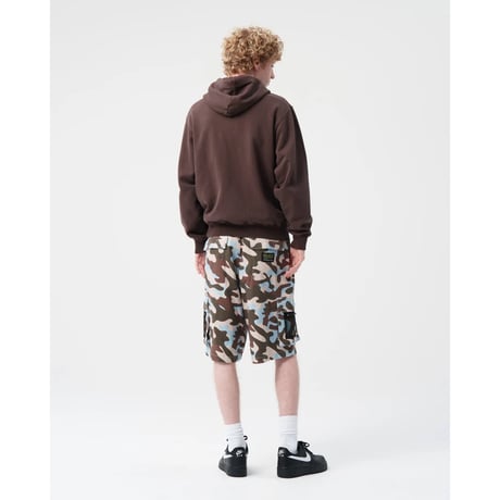 BoTT / WASHED SCRIPT LOGO ZIP HOODIE / WASHED BROWN