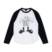 BoTT / BIG BOOTS RAGLAN L/S TEE / WHITE