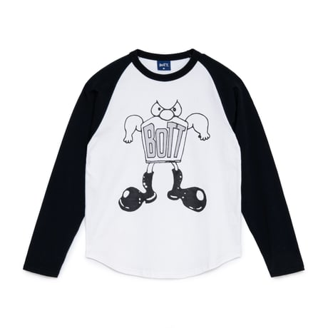 BoTT / BIG BOOTS RAGLAN L/S TEE / WHITE