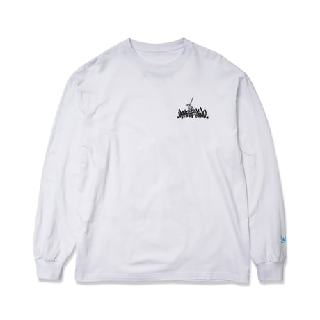 HOMBRE NINO / L/S PRINT TEE (SKATE) / WHITE