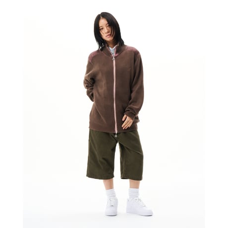 BoTT / ZIP-UP DRIVER'S KNIT / BROWN