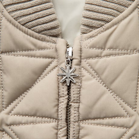 BoTT / QUILTED SPARKLE VEST / NATURAL