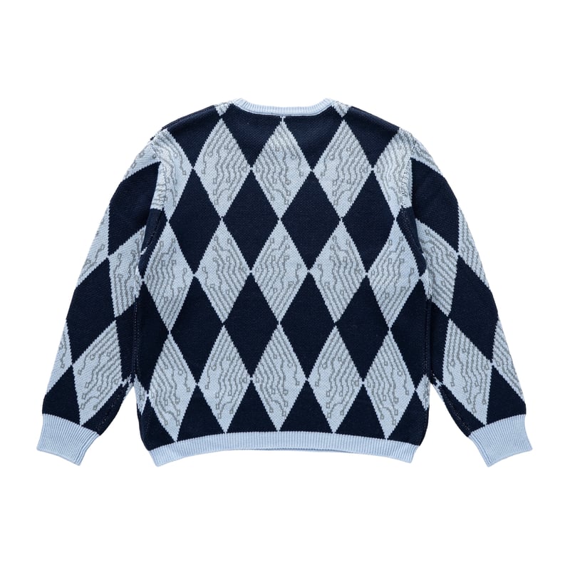 SPECIAL GUEST K.K. / CPU KNIT SWEATER / BLUE |