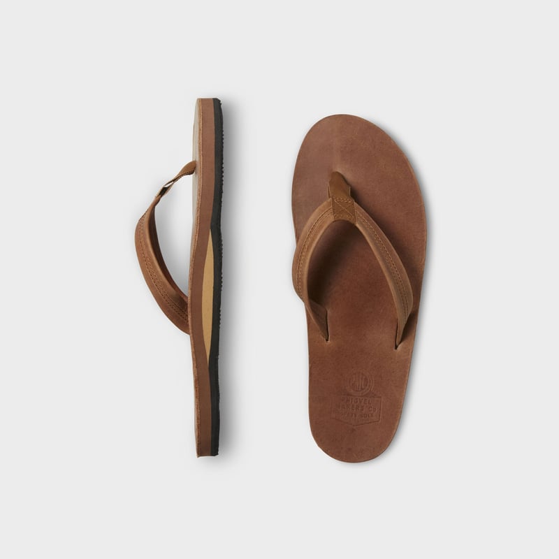 【新品未使用】PHIGVEL Leather Beach Sandal Phigvel Leather Beach Sandals Brown