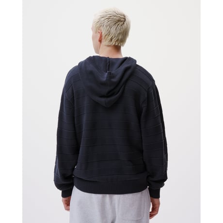 BoTT / KNIT ZIP HOODIE / NAVY
