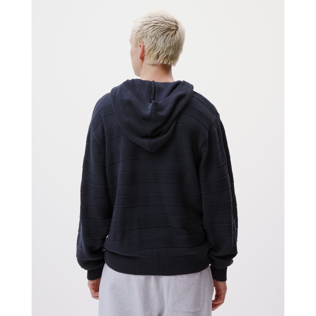 BoTT / KNIT ZIP HOODIE / NAVY | Sophomore