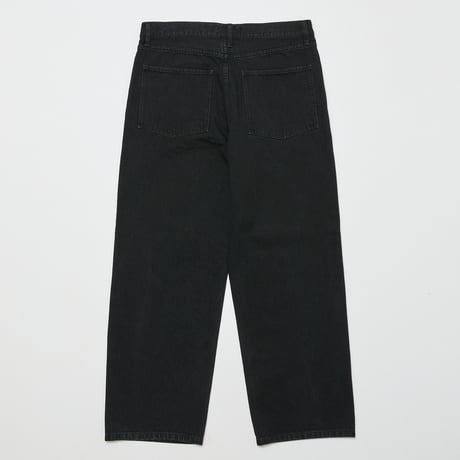 BAL / 12OZ STRAIGHT LEG 5P WASHED JEAN / WASHED BLACK