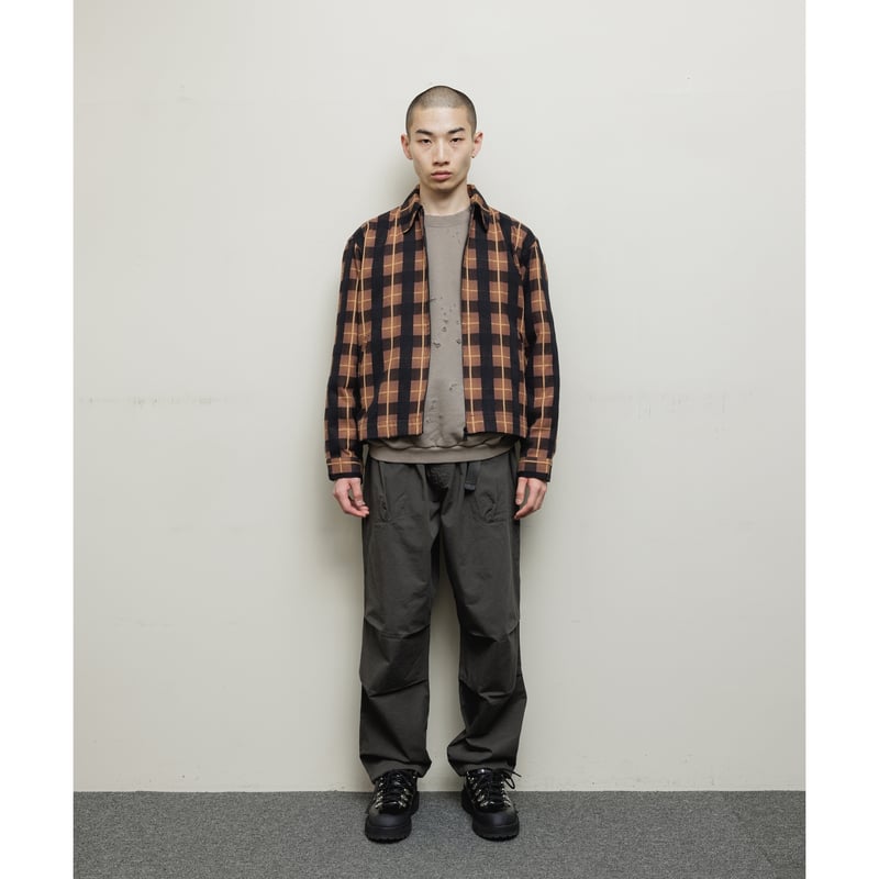 BAL / PLAID ZIP SHIRT BLOUSON / BROWN | Sophomore