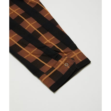 BAL / PLAID ZIP SHIRT BLOUSON / BROWN
