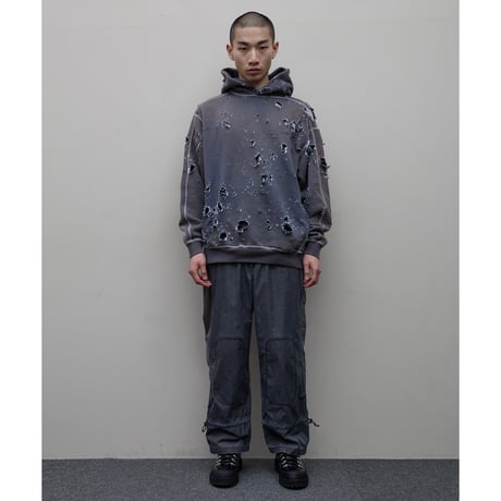 BAL / PIGMENT NYLON TRACK PANT / DARK GRAY