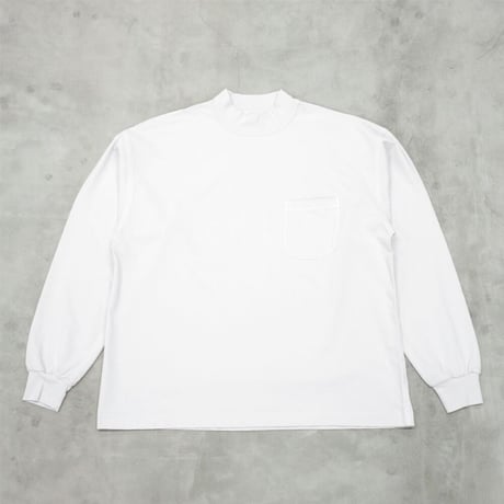 tone / SUVIN COTTON L/S T SHIRT (MOCK NECK) / BEIGE
