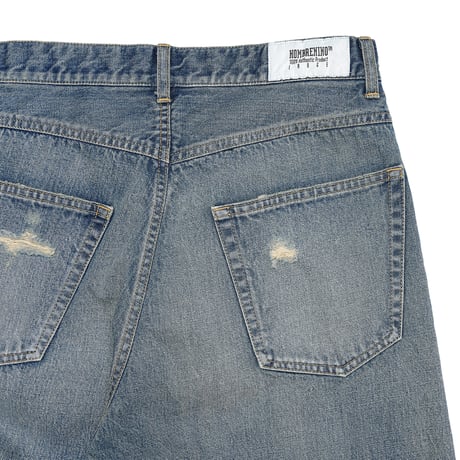 HOMBRE NINO / DISTRESSED 5 POCKET PANTS / INDIGO