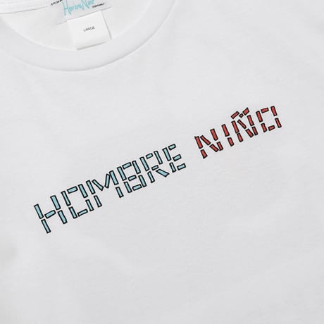 HOMBRE NINO / L/S PRINT TEE (DEADKEBAB TRAFFIC) / WHITE