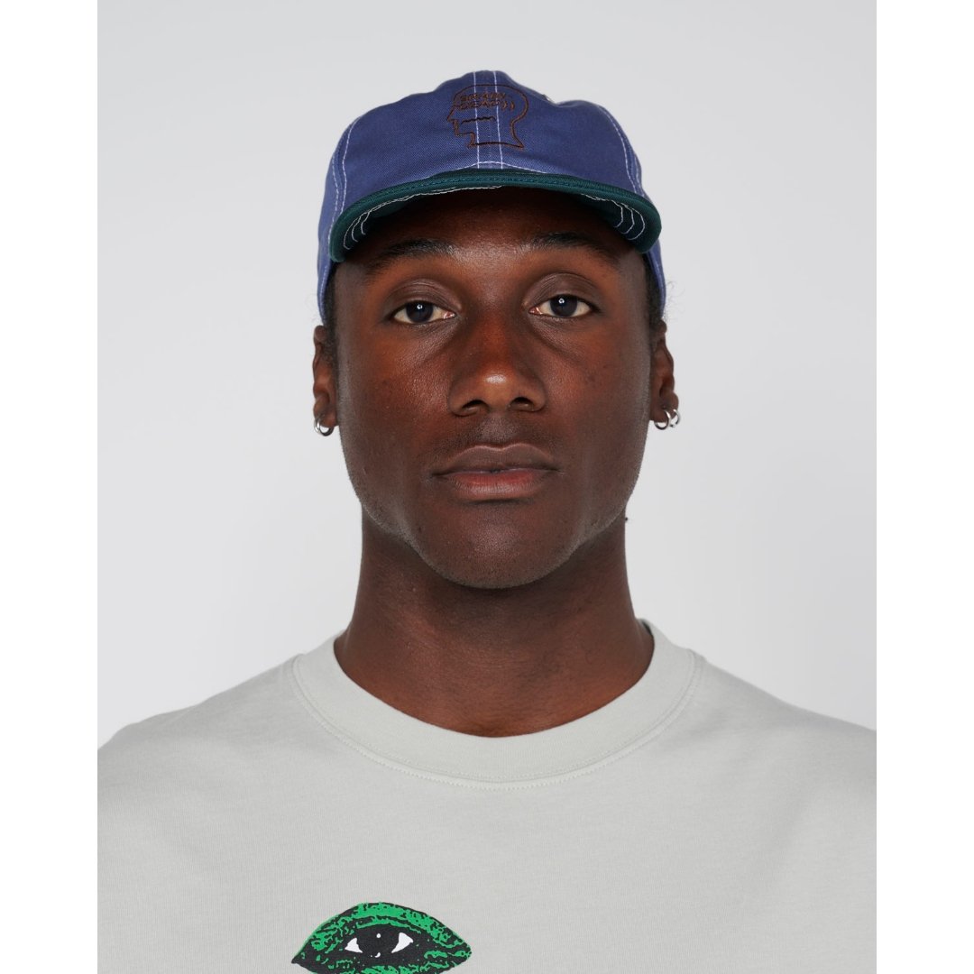 BRAIN DEAD / WIRE BRIM 6 PANEL HAT / SLATE BLUE