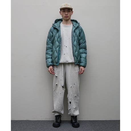 BAL / x TAION REMOVABLE SLEEVE DOWN JACKET / BLUE GRAY