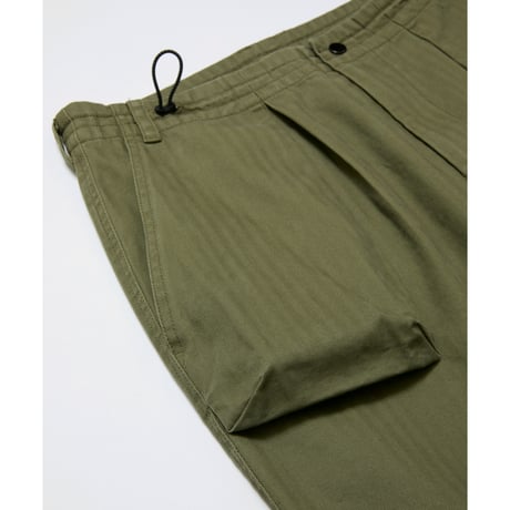 BAL / HERRINGBONE CREW PANT / BLACK