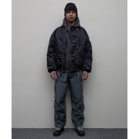 BAL / x SPIEWAK DOUBEL ZIP BOMBER JACKET / BLACK